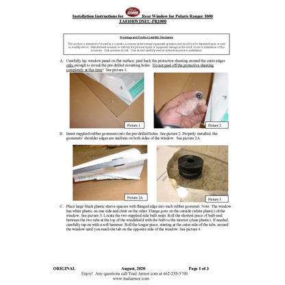 Trail Armor 2013 - 2023 Polaris Ranger XP 570 (FULLSIZE) XP 900 XP 900 Crew XP 1000 XP 1000 Crew Ranger 1000 Ranger