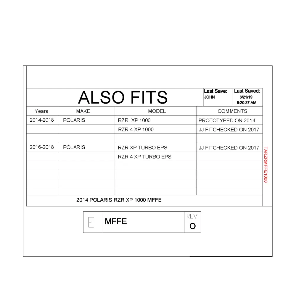 Trail Armor 2014 - 2018 RZR XP 1000 RZR XP 4 1000 RZR XP Turbo EPS RZR XP 4 Turbo Mud Flap Fender Extensions REAR ONLY