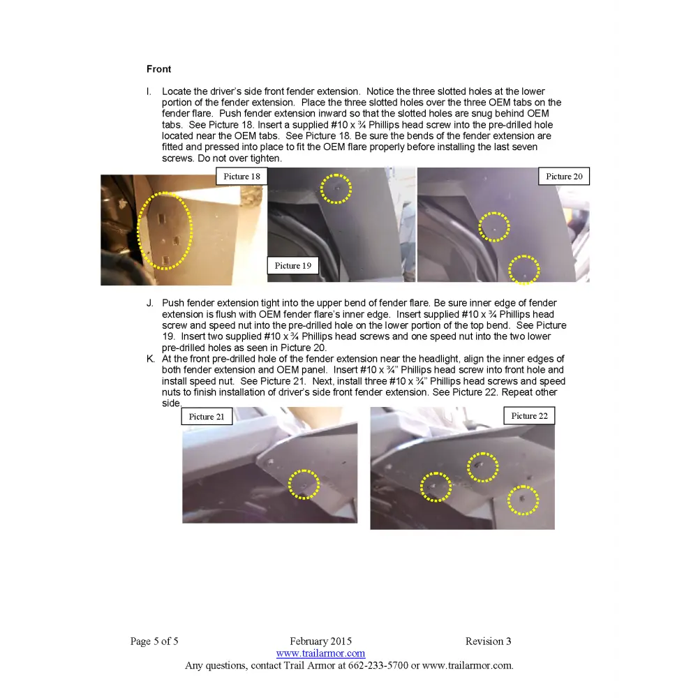 Trail Armor 2014 - 2018 RZR XP 1000 RZR XP 4 1000 RZR XP Turbo EPS RZR XP 4 Turbo Mud Flap Fender Extensions