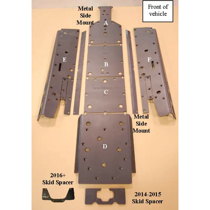 Trail Armor 2014 - 2023 RZR 4 XP 1000 (Standard Sport Premium Ultimate Highlifter) 2016 - 2021 RZR 4 XP Turbo 2019