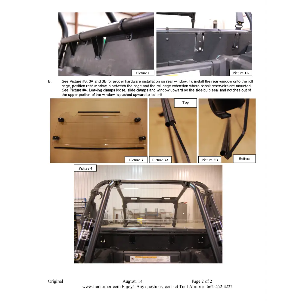 Trail Armor 2014 - 2023 RZR XP 1000 (Standard Sport Premium Ultimate Desert Edition Trails and Rocks) and 2016 - 2021
