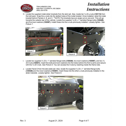 Trail Armor 2018 - 2019 Can Am Maverick Trail 800/1000 Maverick Trail DPS 800/1000 2019 Maverick Sport Maverick Sport