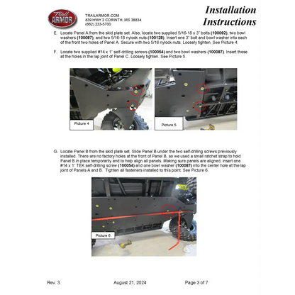 Trail Armor 2018 - 2019 Can Am Maverick Trail 800/1000 Maverick Trail DPS 800/1000 2019 Maverick Sport Maverick Sport