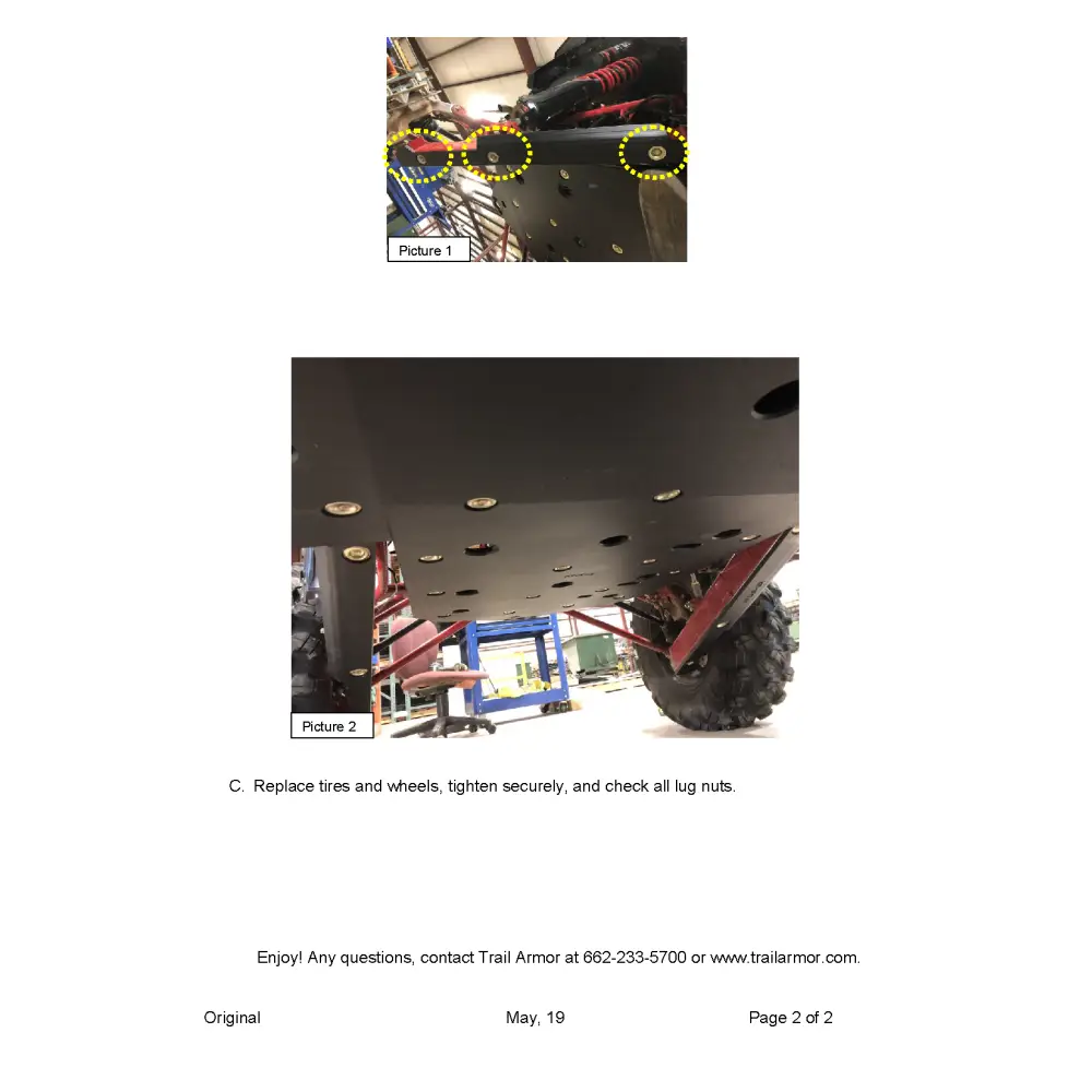 Trail Armor 2019 - 2022 2024 Honda Talon 1000 R 2021 - 2024 Talon 1000 R Fox Live Valve Talon 1000R-4 Fox Live Valve