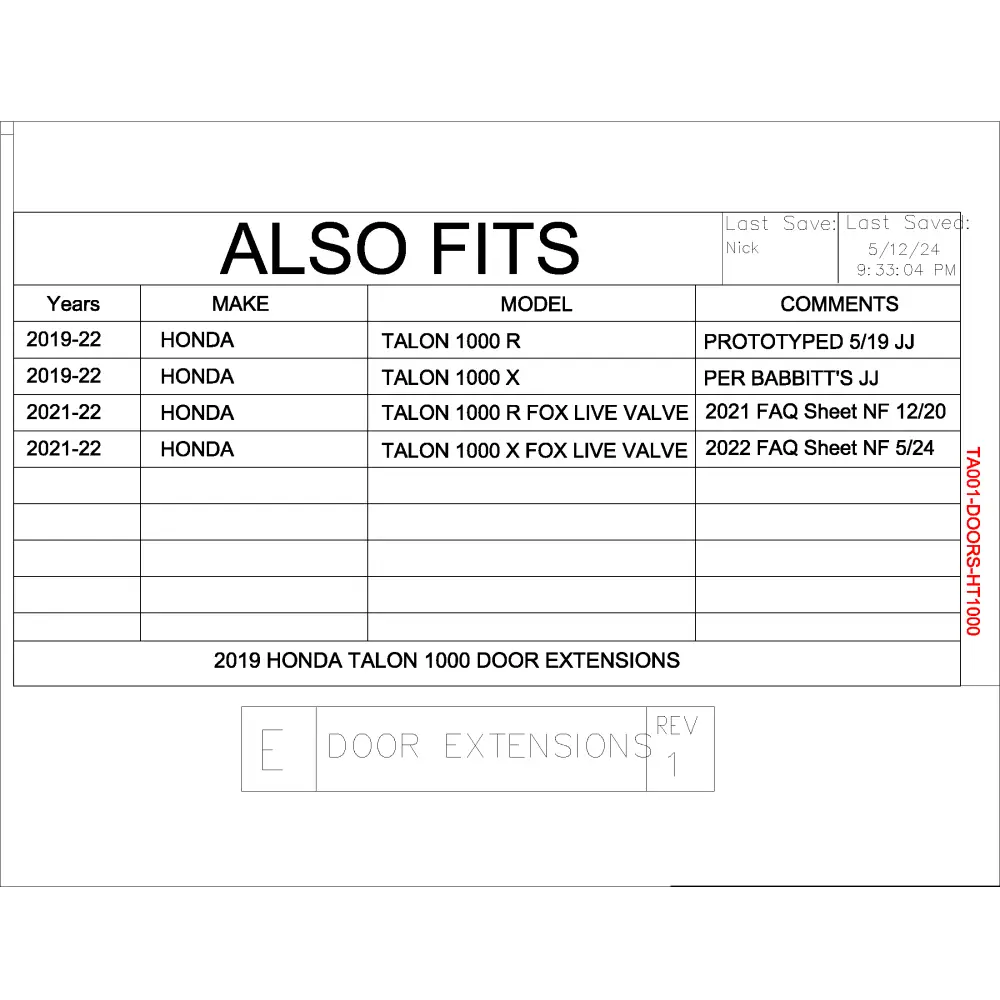Trail Armor 2019 - 2022 Honda Talon 1000X Talon 1000R 2021 - 2022 Talon 1000R Fox Live Valve,Talon 1000X Fox Live Valve