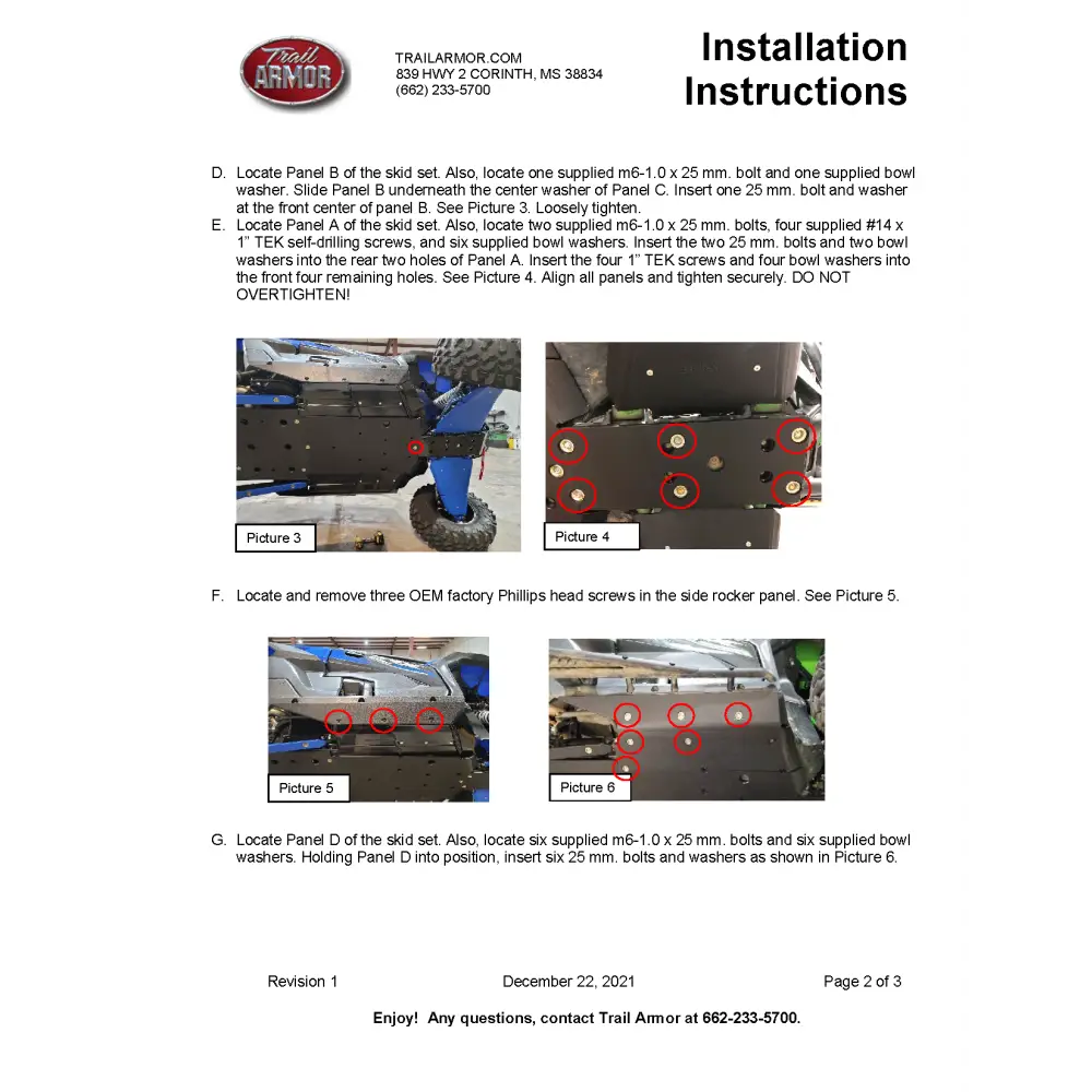 Trail Armor 2020 - 2024 Kawasaki KRX 1000 KRX 1000 Special Edition KRX 1000 Trail Edition and KRX 1000 eS Full Skids