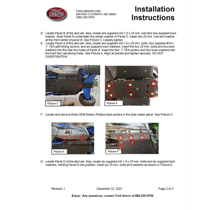 Trail Armor 2020 - 2024 Kawasaki KRX 1000 KRX 1000 Special Edition KRX 1000 Trail Edition and KRX 1000 eS Full Skids