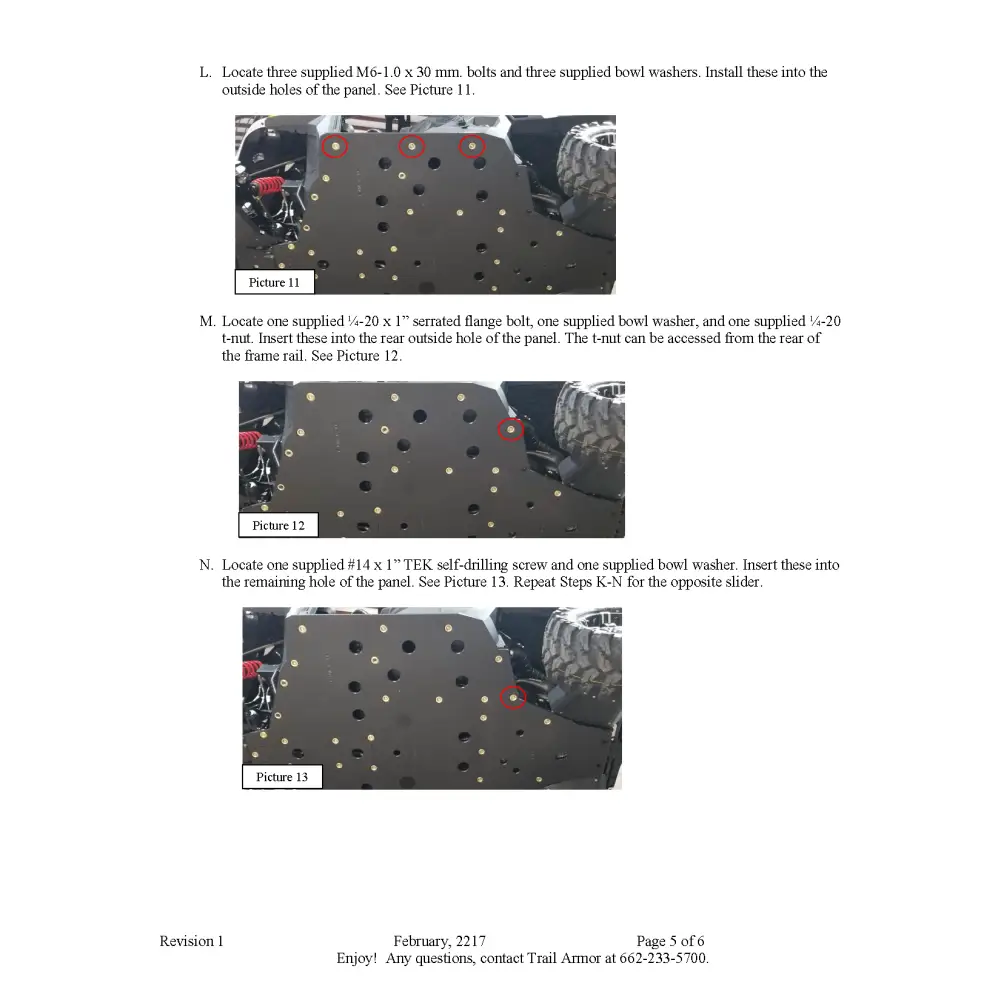 Trail Armor 2021 - 2025 Polaris Ranger XP 1000 Ranger XP Kinetic Ranger 1000 Full Skids - Skid Plates