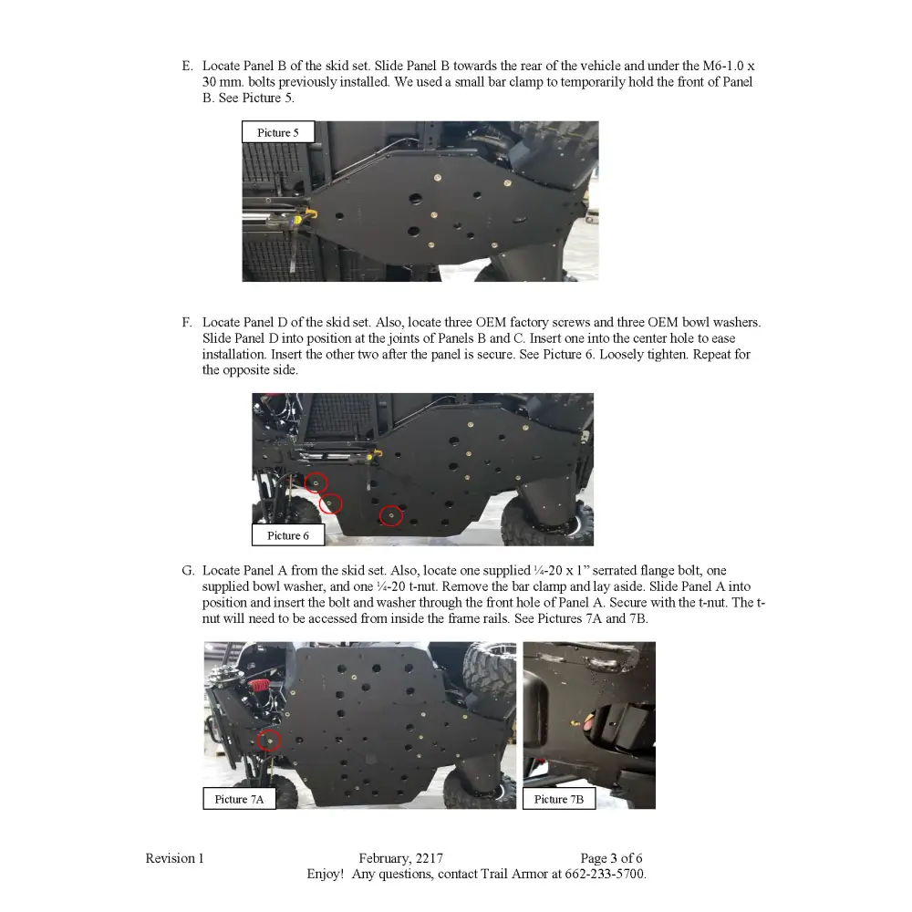 Trail Armor 2021 - 2025 Polaris Ranger XP 1000 Ranger XP Kinetic Ranger 1000 Full Skids - Skid Plates