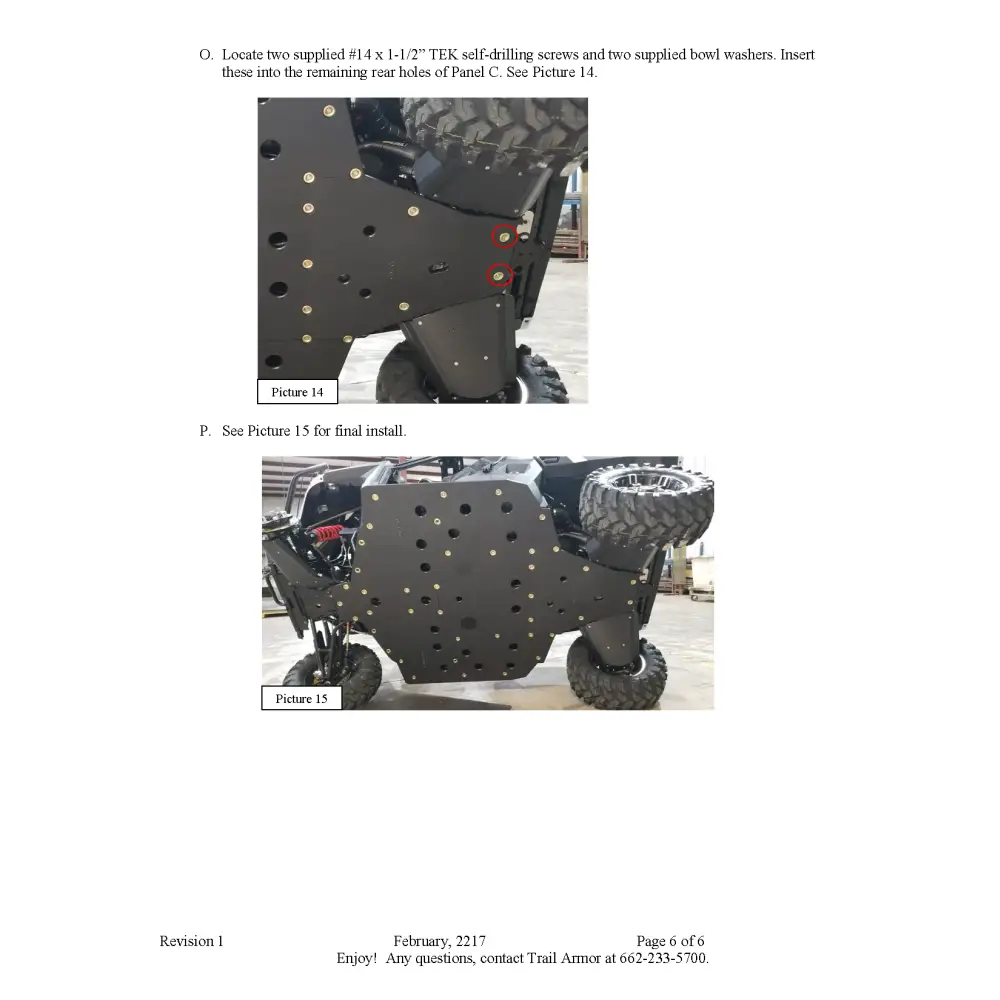 Trail Armor 2021 - 2025 Polaris Ranger XP 1000 Ranger XP Kinetic Ranger 1000 Full Skids - Skid Plates