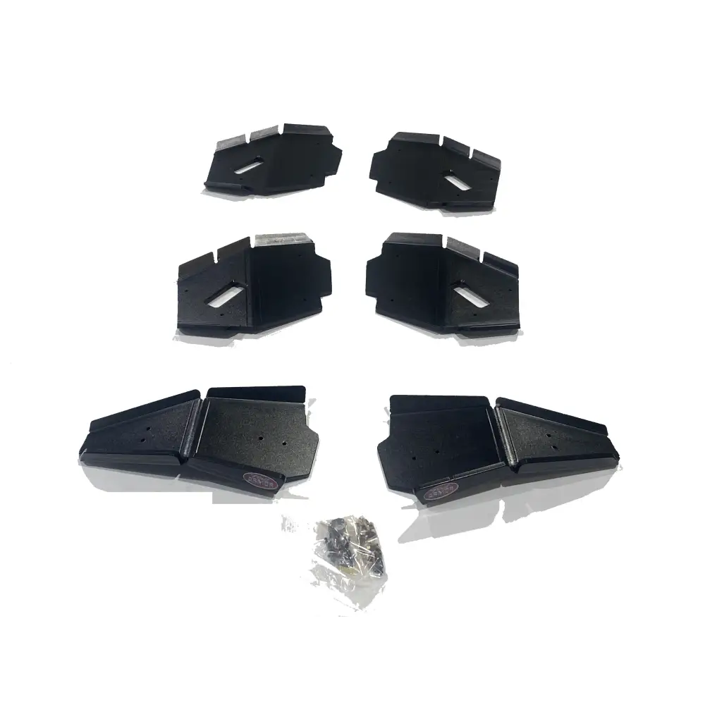 Trail Armor 2022 - 2024 Can Am Defender 6x6 Limited HD10 iMpact A-Arm Guards for FACTORY ARCHED A-ARMS - BLACK - A-Arm