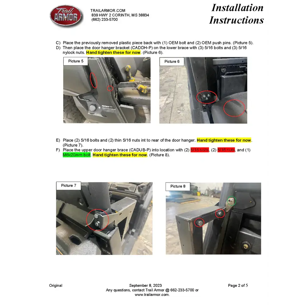 Trail Armor 2023 Can Am Defender Defender XT Defender XMR Defender 6x6 and Defender Pro Half Doors