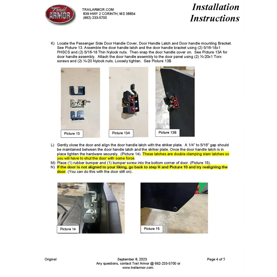 Trail Armor 2023 Can Am Defender Defender XT Defender XMR Defender 6x6 and Defender Pro Half Doors