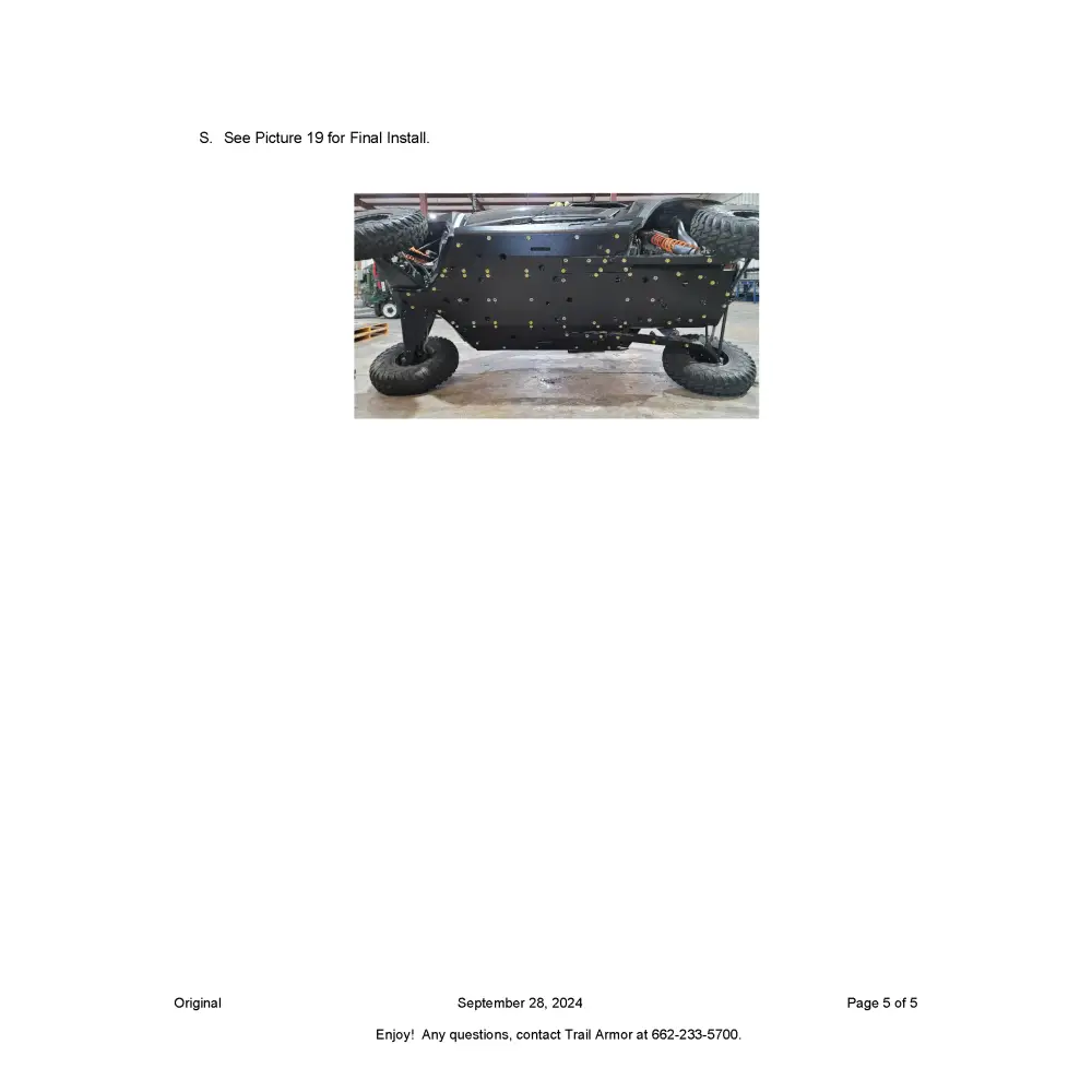 Trail Armor 2024 RZR XP 4 1000 (Sport Premium Ultimate) Full Skids with Slider Nerfs - Skid Plates