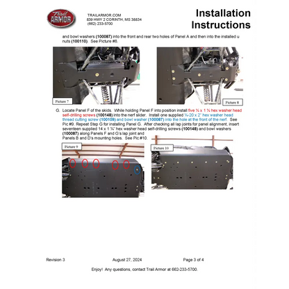 Trail Armor Arctic Cat Wildcat 4X Limited Wildcat 4 Limited Wildcat 4X Wildcat 4 Full Skids with Slider Nerfs 2013-2016
