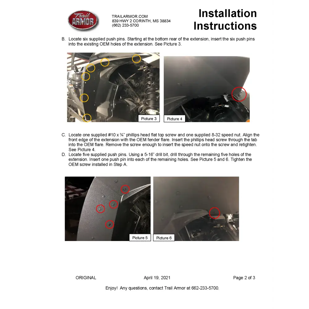 Trail Armor Can Am Commander XT Commander XT-P Commander DPS Commander XT Commander Max DPS Commander Max XT Commander