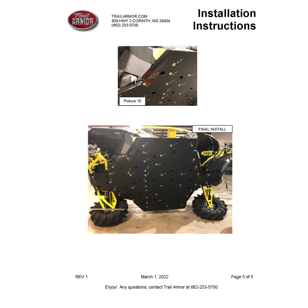 Trail Armor Can Am Defender 6x6 DPS HD10 6x6 XT HD10 6x6 Limited HD10 Full Skids 2020 - 2023 - Skid Plates