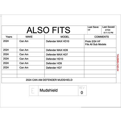 Trail Armor Can Am Defender HD7 Defender HD9 Defender HD10 Defender MAX HD7 Defender MAX HD9 Defender MAX HD10 Under