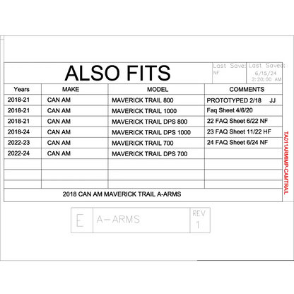 Trail Armor Can Am Maverick Trail iMpact A-Arm Guards - A-Arm Guards