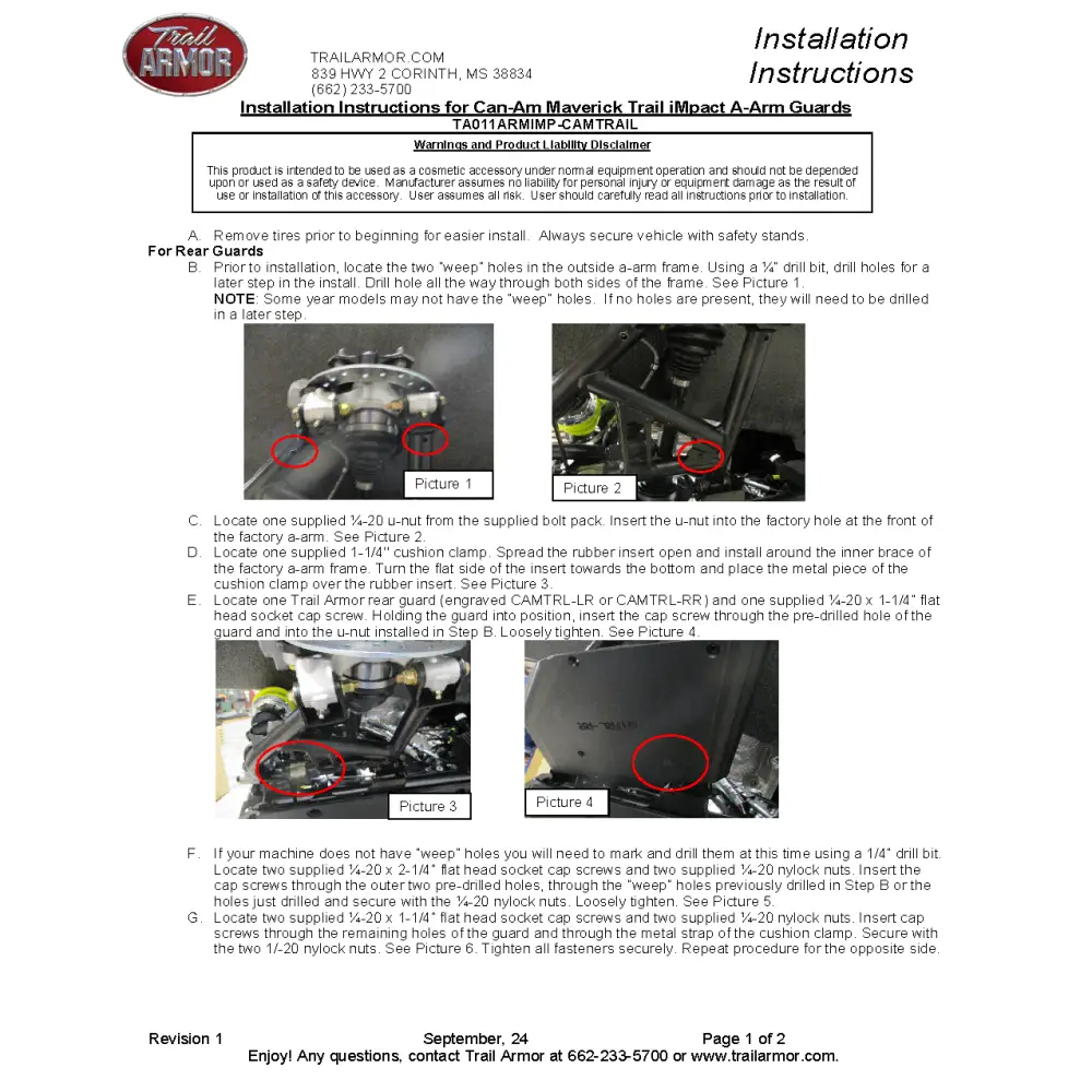 Trail Armor Can Am Maverick Trail iMpact A-Arm Guards - A-Arm Guards