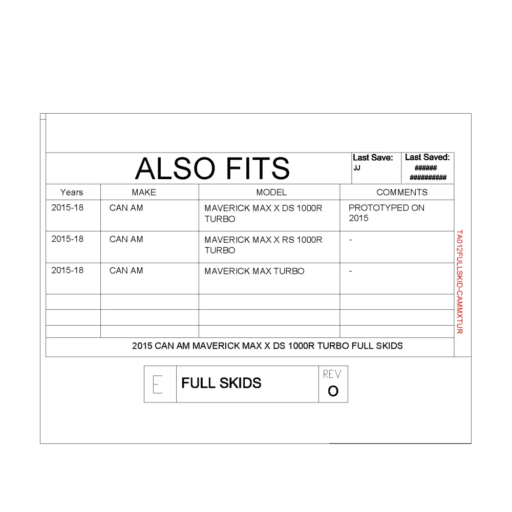Trail Armor Can Am Maverick Max X DS 1000R Turbo Can Am Maverick Max X RS 1000R Turbo Can Am Maverick Max Turbo Full