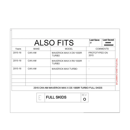 Trail Armor Can Am Maverick Max X DS 1000R Turbo Can Am Maverick Max X RS 1000R Turbo Can Am Maverick Max Turbo Full