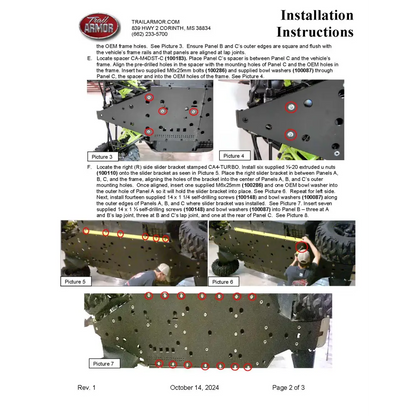 Trail Armor Can Am Maverick Max X DS 1000R Turbo Can Am Maverick Max X RS 1000R Turbo Can Am Maverick Max Turbo Full