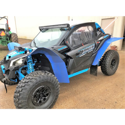 Trail Armor Can Am Maverick X3 and X3 Max Super Wide Mud Flap Fender Extensions - BLUE - Mudshields