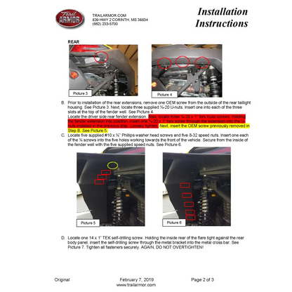 Trail Armor Can Am Maverick X3 and X3 Max Super Wide Mud Flap Fender Extensions - Mudshields