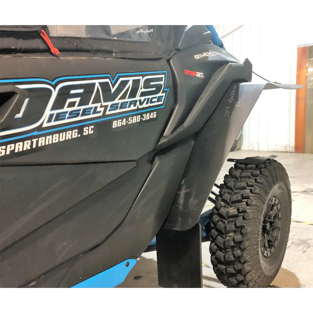 Trail Armor Can Am Maverick X3 and X3 Max Super Wide Mud Flap Fender Extensions - Mudshields