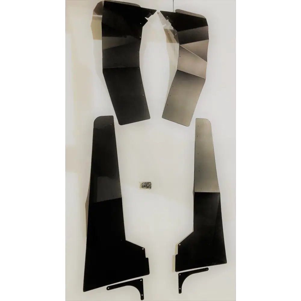 Trail Armor Can Am Maverick X3 and X3 Max Super Wide Mud Flap Fender Extensions - BLACK - Mudshields