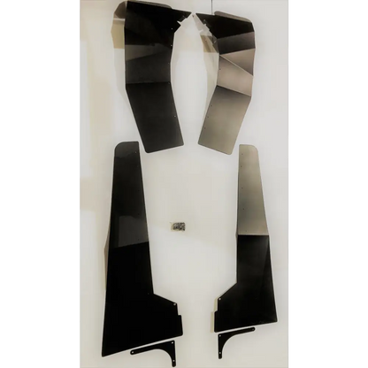 Trail Armor Can Am Maverick X3 and X3 Max Super Wide Mud Flap Fender Extensions - BLACK - Mudshields