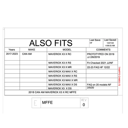 Trail Armor Can Am Maverick X3 and X3 Max Super Wide Mud Flap Fender Extensions - Mudshields