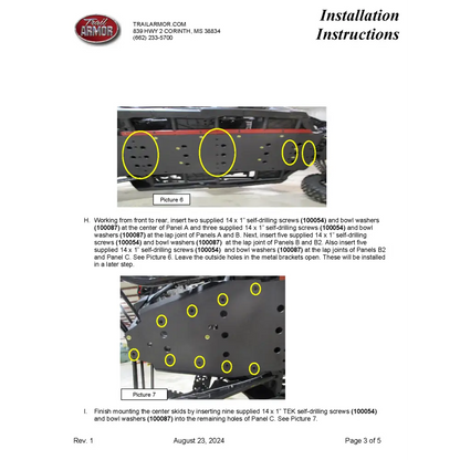 Trail Armor Can Am Maverick X3 Max Turbo,Turbo R DS Turbo X DS Turbo R DS Turbo RR X RS Turbo R X RS Turbo RR,X DS