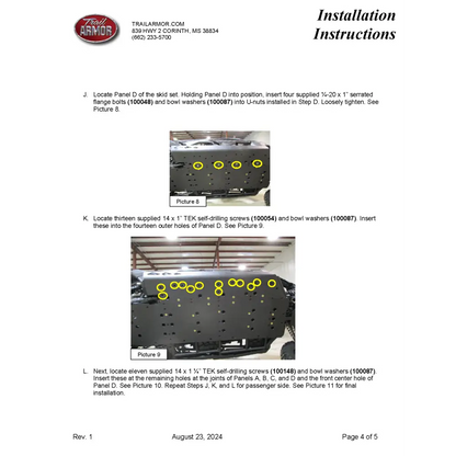 Trail Armor Can Am Maverick X3 Max Turbo,Turbo R DS Turbo X DS Turbo R DS Turbo RR X RS Turbo R X RS Turbo RR,X DS