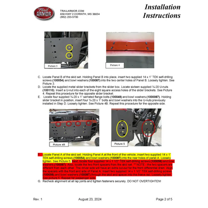Trail Armor Can Am Maverick X3 Max Turbo,Turbo R DS Turbo X DS Turbo R DS Turbo RR X RS Turbo R X RS Turbo RR,X DS