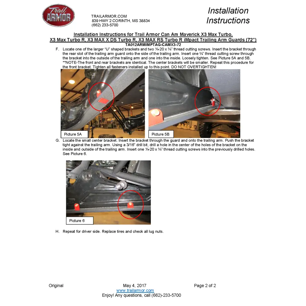 Trail Armor Can Am Maverick X3 RS Turbo R Max RS Turbo R X MR Turbo R X RC Turbo R Max Turbo R X RS Turbo RR X MR Turbo