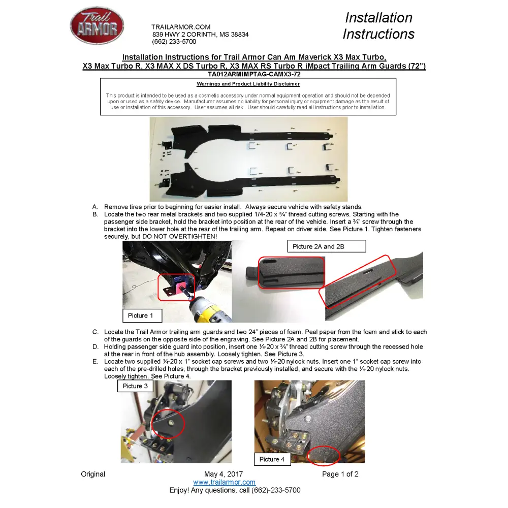 Trail Armor Can Am Maverick X3 RS Turbo R Max RS Turbo R X MR Turbo R X RC Turbo R Max Turbo R X RS Turbo RR X MR Turbo