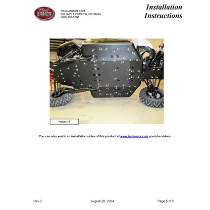 Trail Armor Can Am Maverick X3 Turbo X3 X DS Turbo R X3 X RS Turbo R X3 X MR Turbo X3 X RC Turbo X3 X DS Turbo RR X3 X