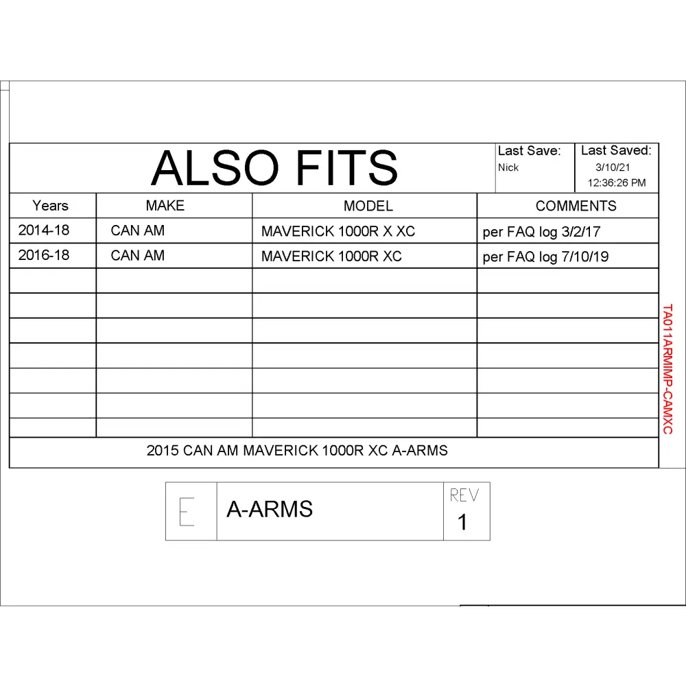 Trail Armor Can Am Maverick XC and Can Am Maverick X XC iMpact A-Arm Guards 2014-2018 - A-Arm Guards