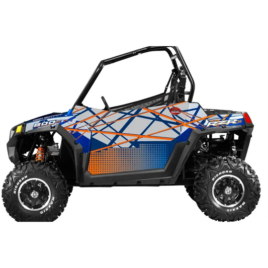 Trail Armor Gen X Two Door Graphics Kit - 2013 RZRS 800 Blue Fire-Orange LE - Graphics