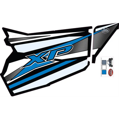 Trail Armor GenX EZ-ON Two Door Graphics Kit - 2016 RZR XP 1000 EPS Electric Blue Metallic - Graphics