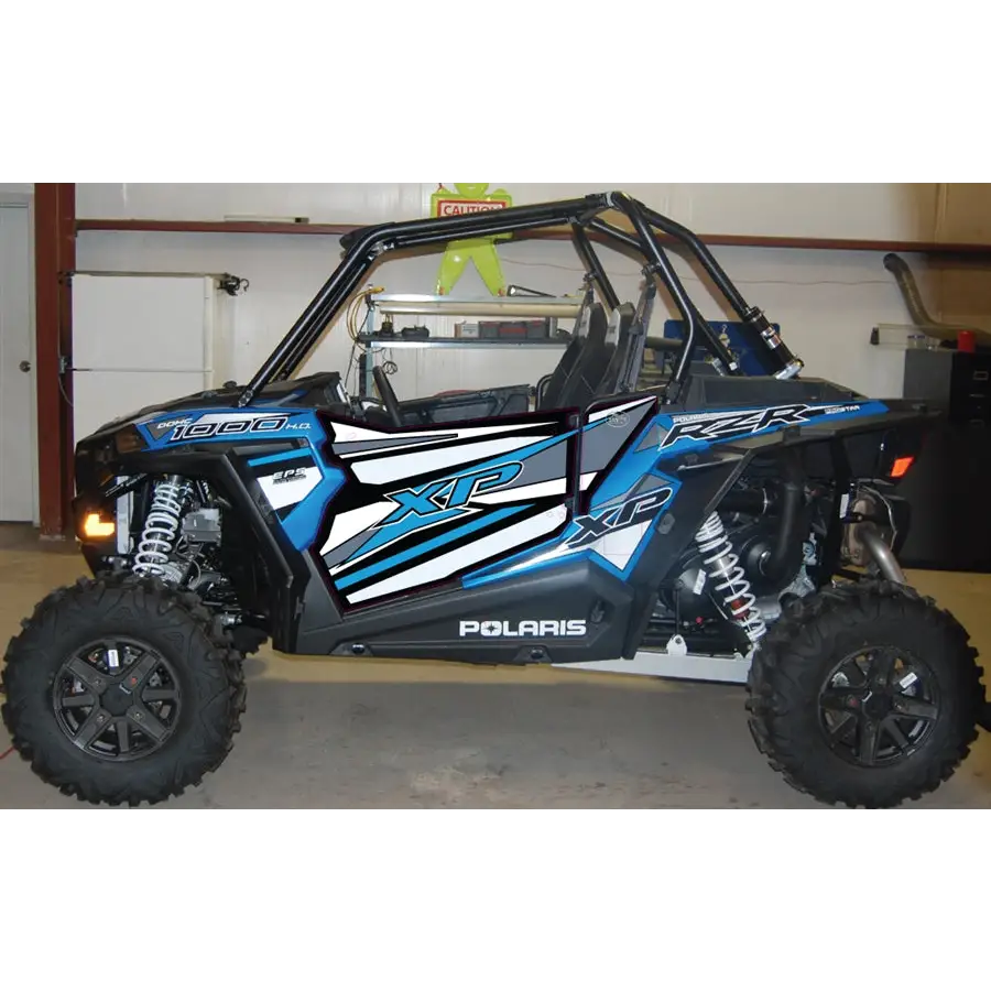 Trail Armor GenX EZ-ON Two Door Graphics Kit - 2016 RZR XP 1000 EPS Electric Blue Metallic - Graphics