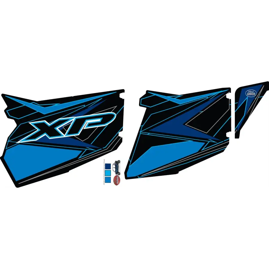 Trail Armor GenX Slide On Four Door Graphics Kit - 2015 RZR 4 XP 1000 EPS Voodoo Blue - Graphics