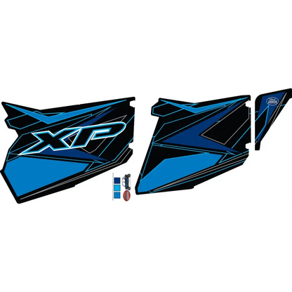 Trail Armor GenX Slide On Four Door Graphics Kit - 2015 RZR 4 XP 1000 EPS Voodoo Blue - Graphics