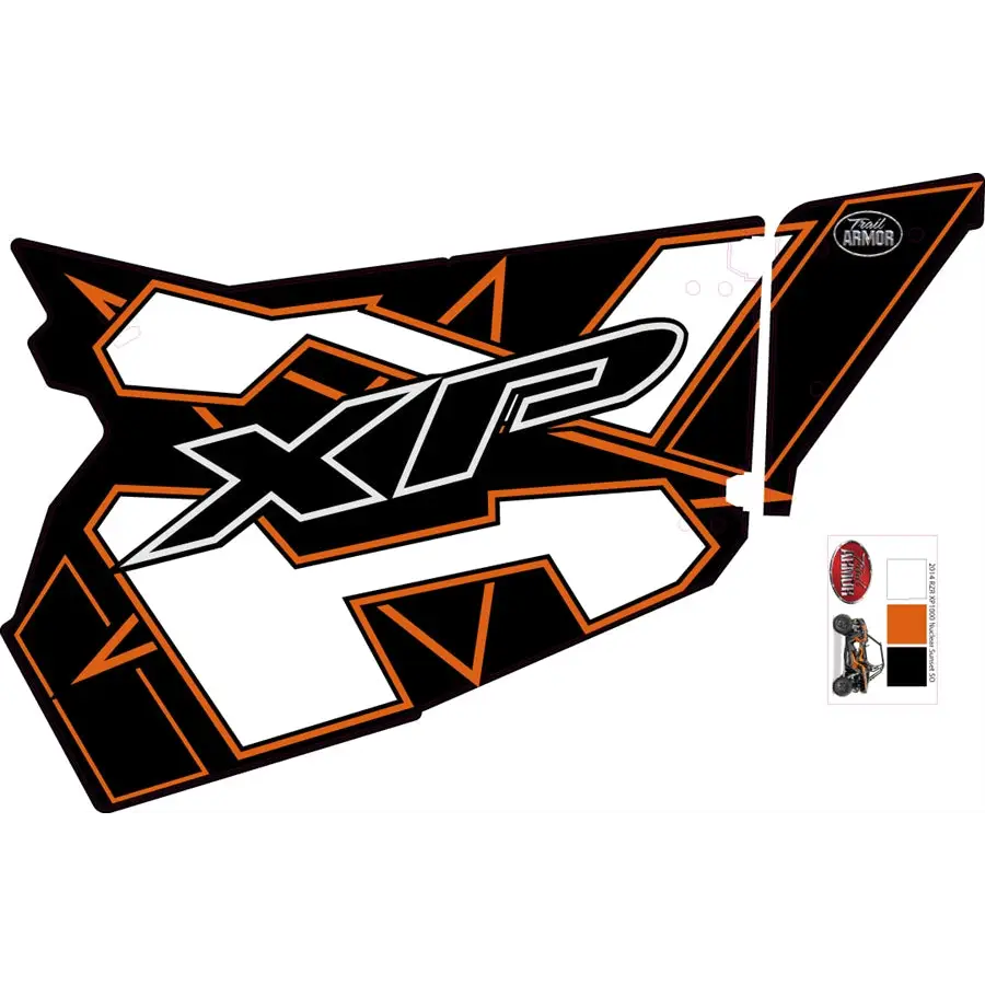 Trail Armor GenX Slide On Two Door Graphics Kit - 2014 RZR XP 1000 Nuclear Sunset - Graphics