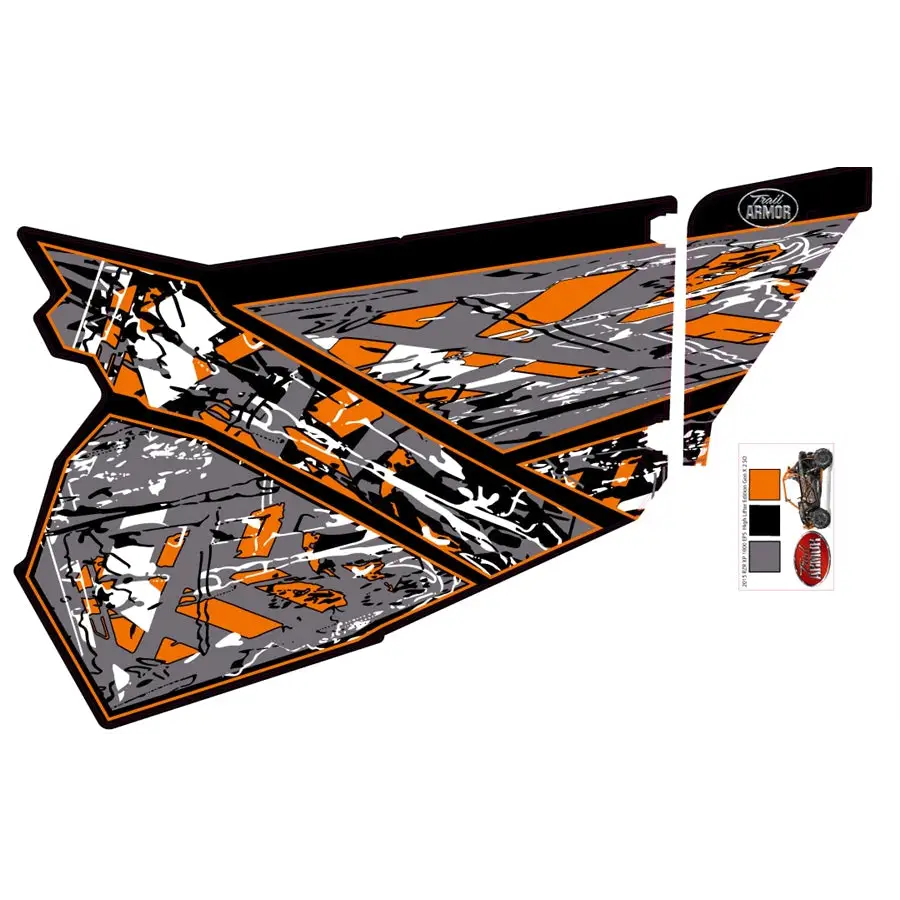 Trail Armor GenX Slide On Two Door Graphics Kit - 2015 RZR XP 1000 EPS High Lifter Edition Stealth Black - Graphics