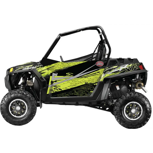 Trail Armor GenX Two Door Graphics Kit - 2013 RZR XP 900 Stealth Black Evasive Green - Graphics