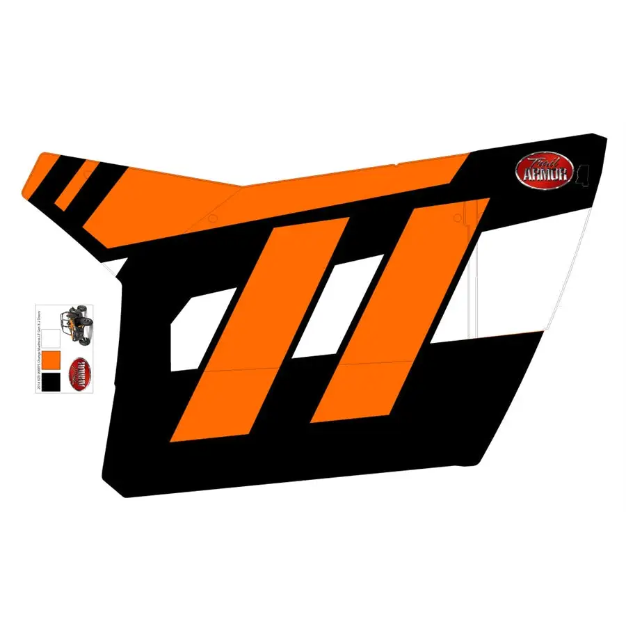 Trail Armor GenX Two Door Graphics Kit - 2014 RZR 900 Orange Madness - Graphics