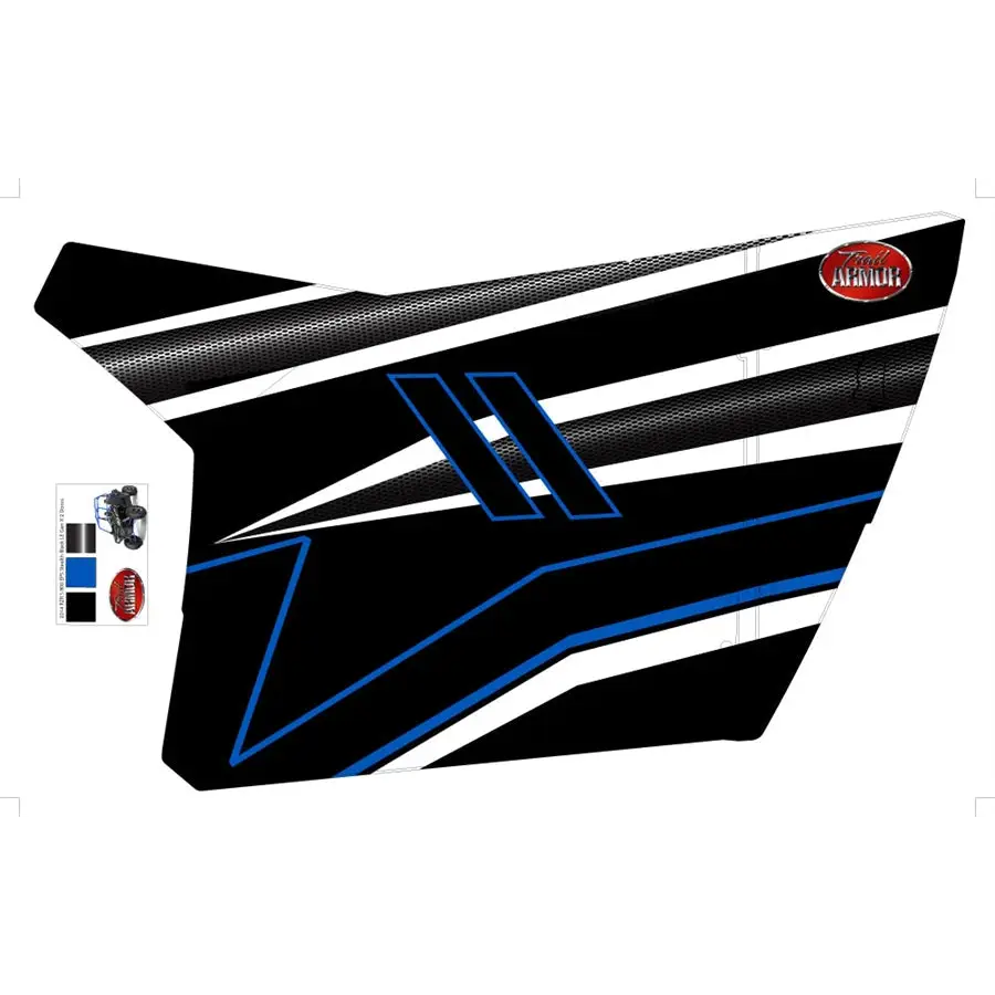 Trail Armor GenX Two Door Graphics Kit - 2014 RZRS 800 LE Stealth Black Voodoo Blue - Graphics